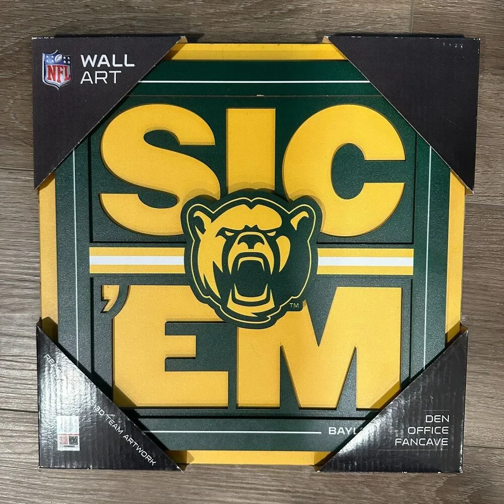 Baylor Bears Merch Bundle! Flag Room Decor Stickers License Plate Frame Wall Art